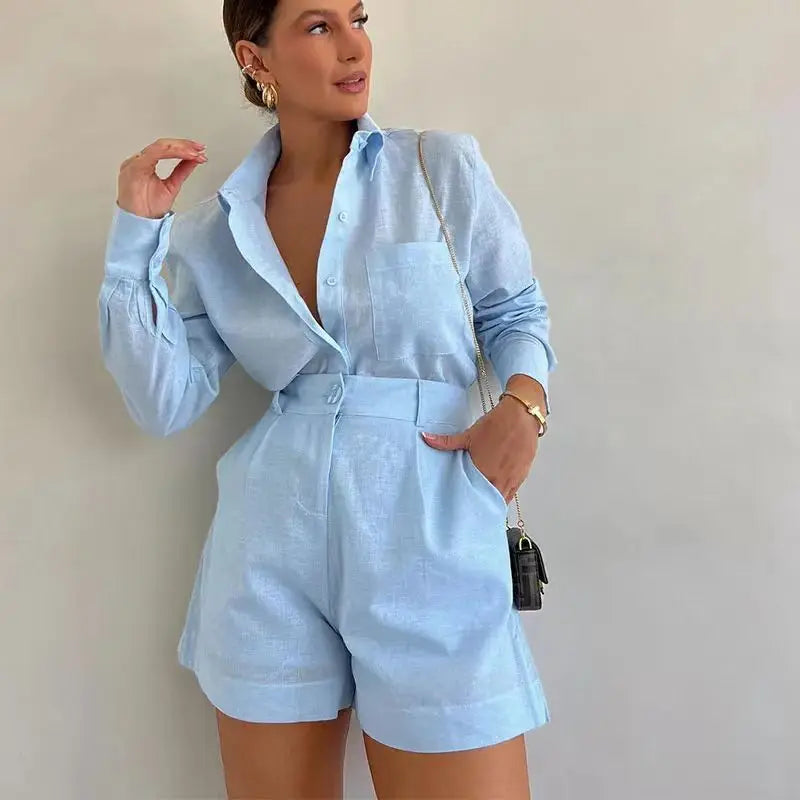 Women Long Sleeve 2 Pieces Sets Casual