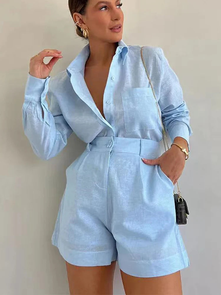 Women Long Sleeve 2 Pieces Sets Casual