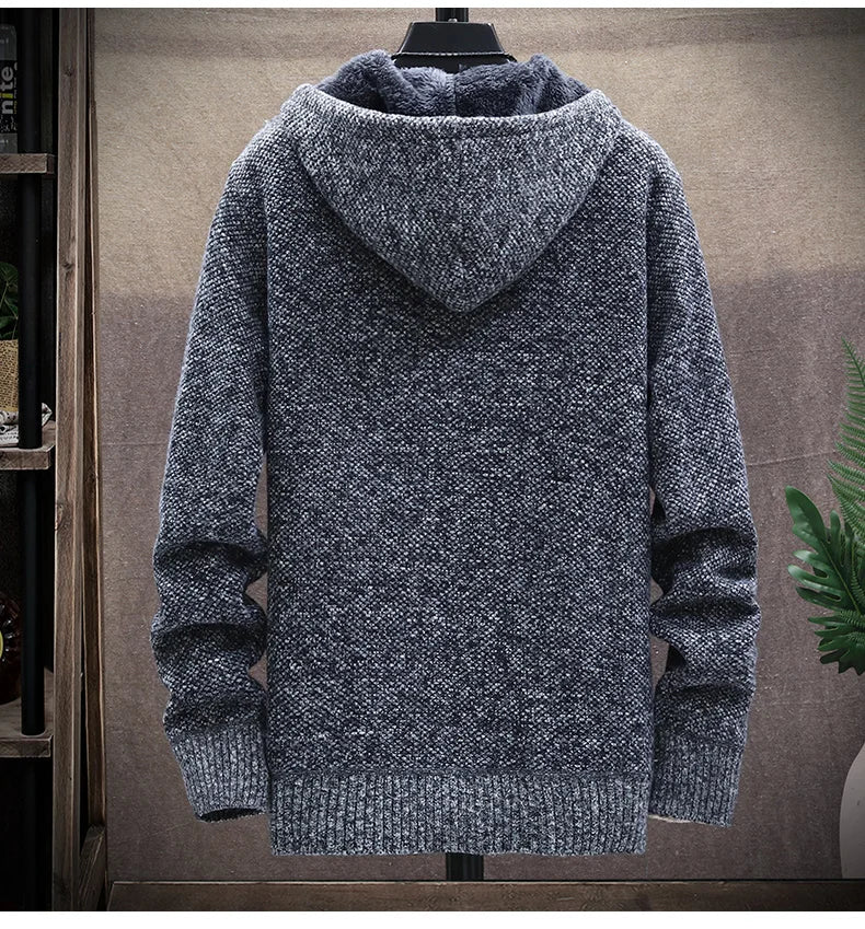 Autumn Winter Men Sweaters Hooded