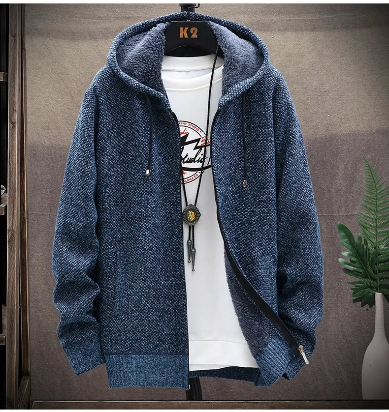 Autumn Winter Men Sweaters Hooded