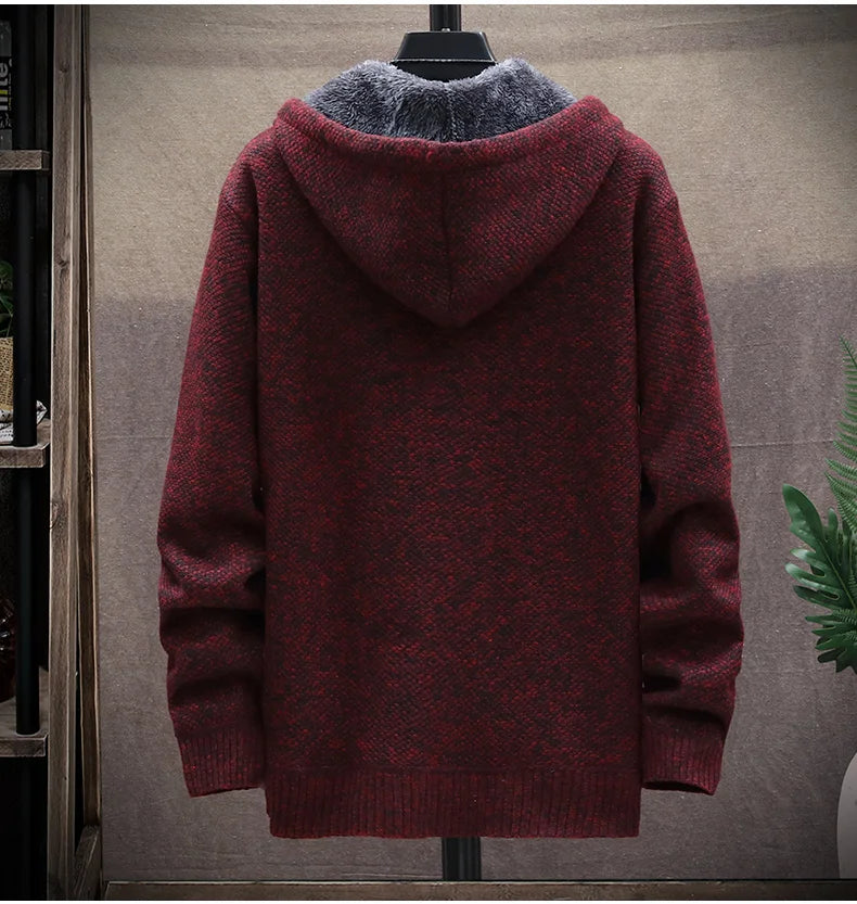 Autumn Winter Men Sweaters Hooded