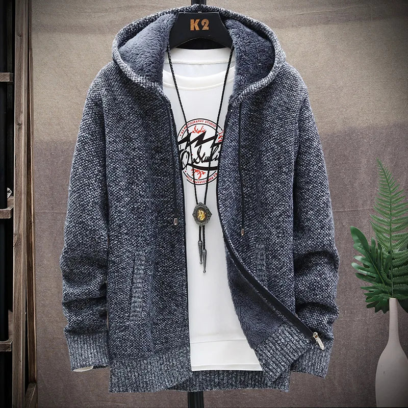 Autumn Winter Men Sweaters Hooded