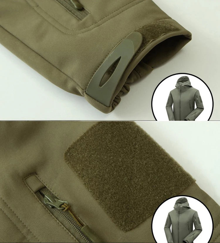 Men's Autumn Winter SoftShell Fleece Waterproof