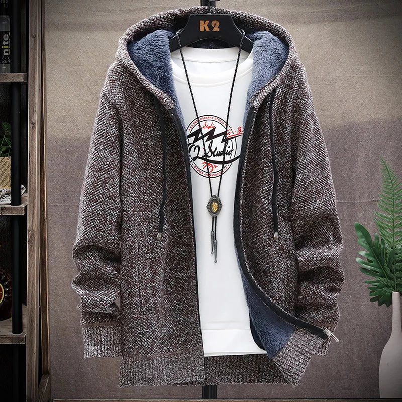 Autumn Winter Men Sweaters Hooded