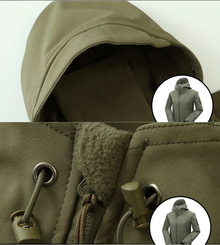 Men's Autumn Winter SoftShell Fleece Waterproof
