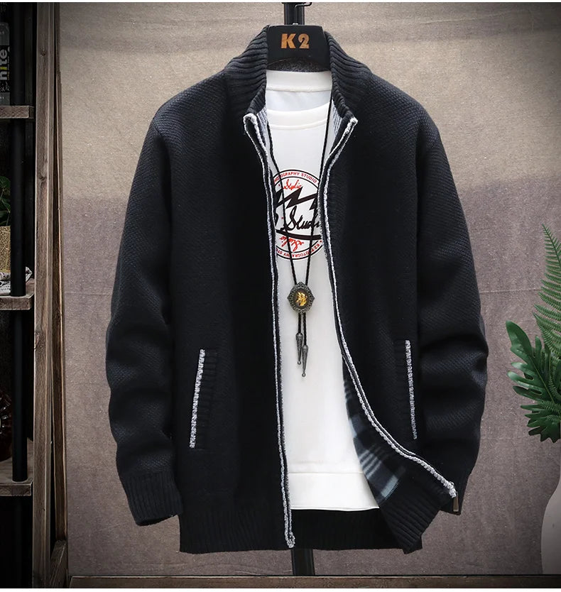 Autumn Winter Men Sweaters Hooded