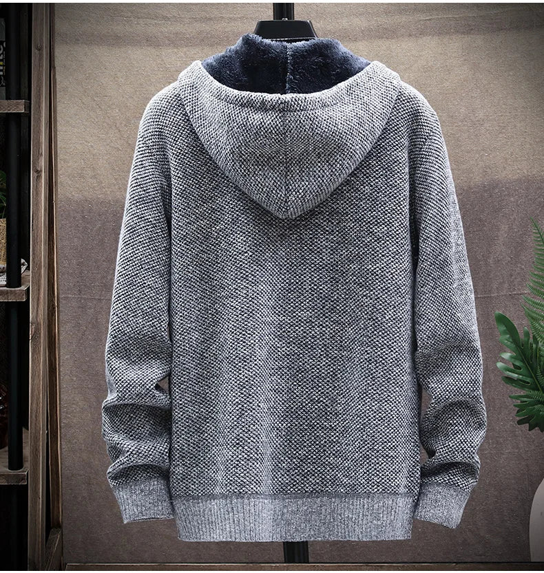 Autumn Winter Men Sweaters Hooded