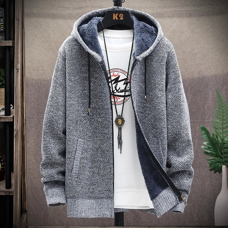 Autumn Winter Men Sweaters Hooded