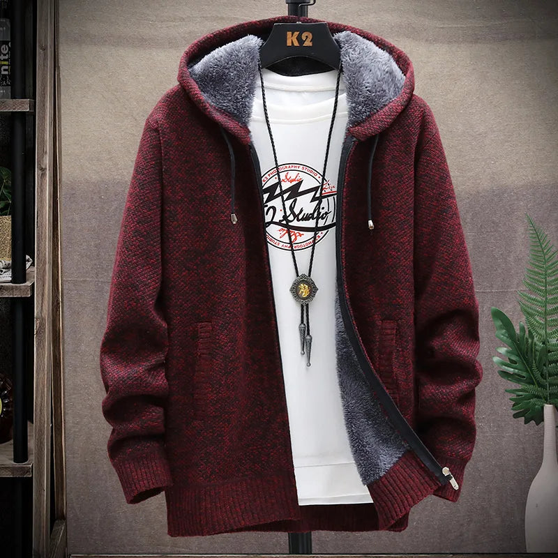Autumn Winter Men Sweaters Hooded