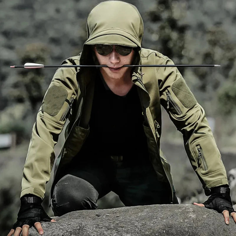 Men's Autumn Winter SoftShell Fleece Waterproof