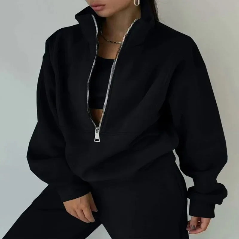 Women Fleece Tracksuit Sport