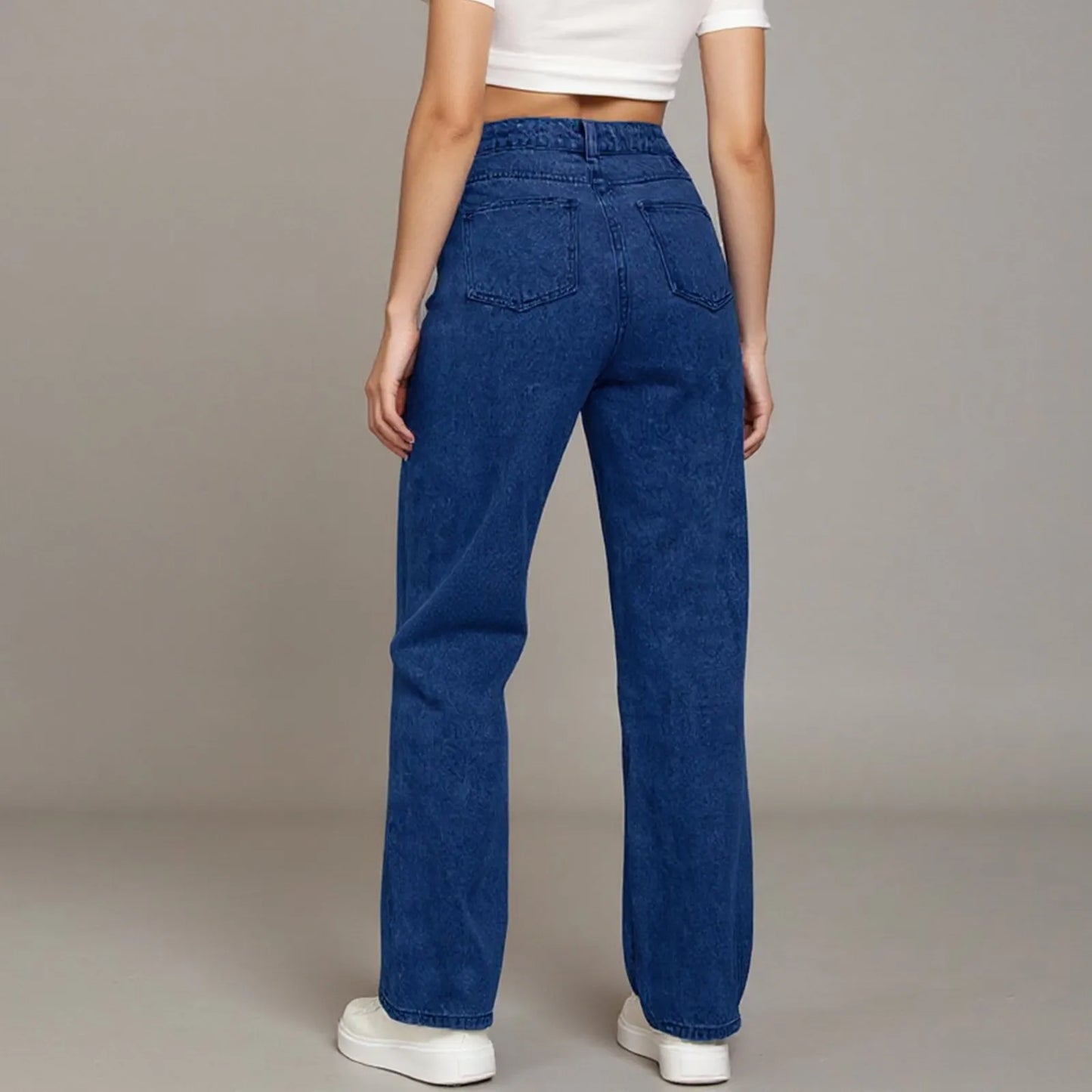 Jeans Women High Waist Washed Women's