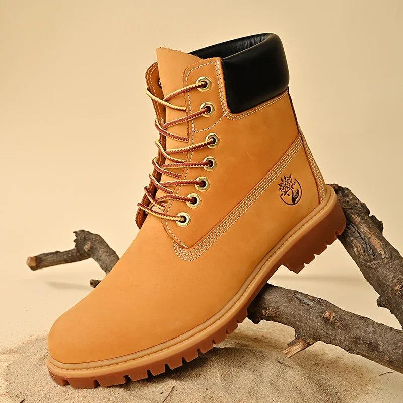 Boots High Top Boots Women Leather Shoes