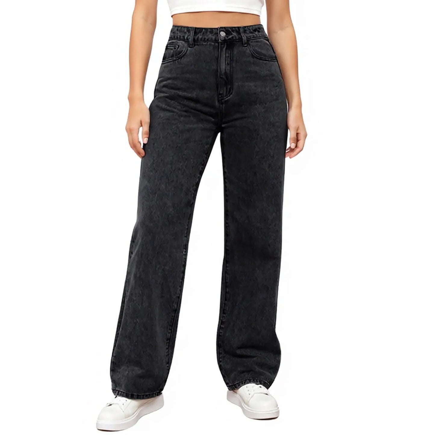 Jeans Women High Waist Washed Women's
