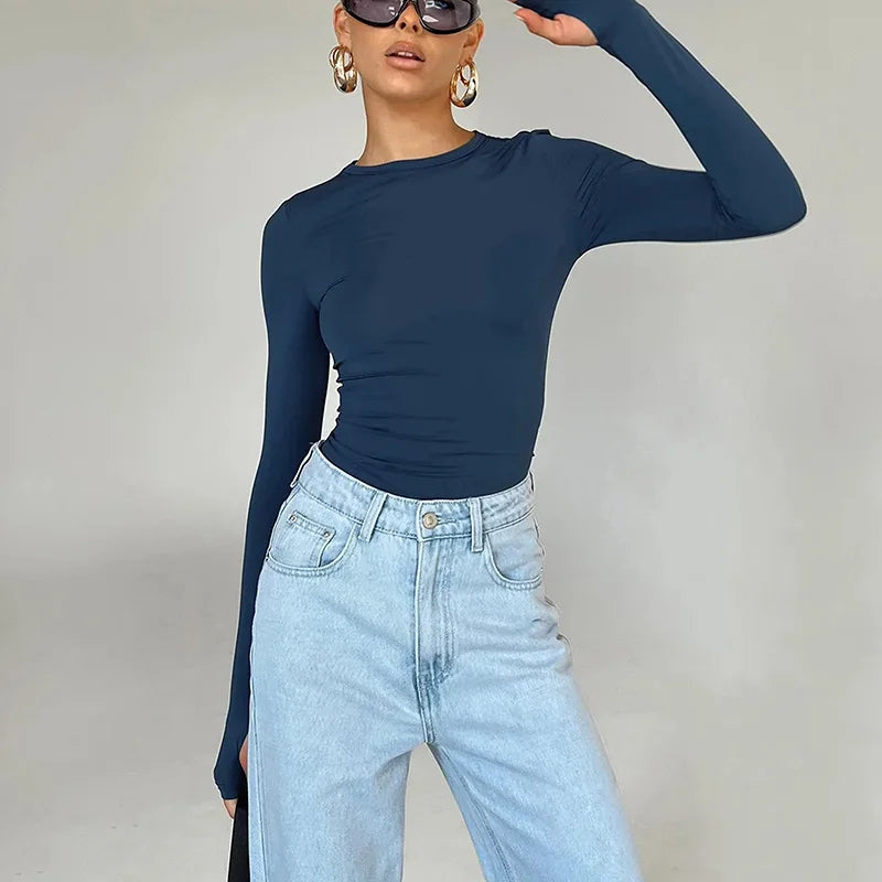 Fashion Women T-shirt Long