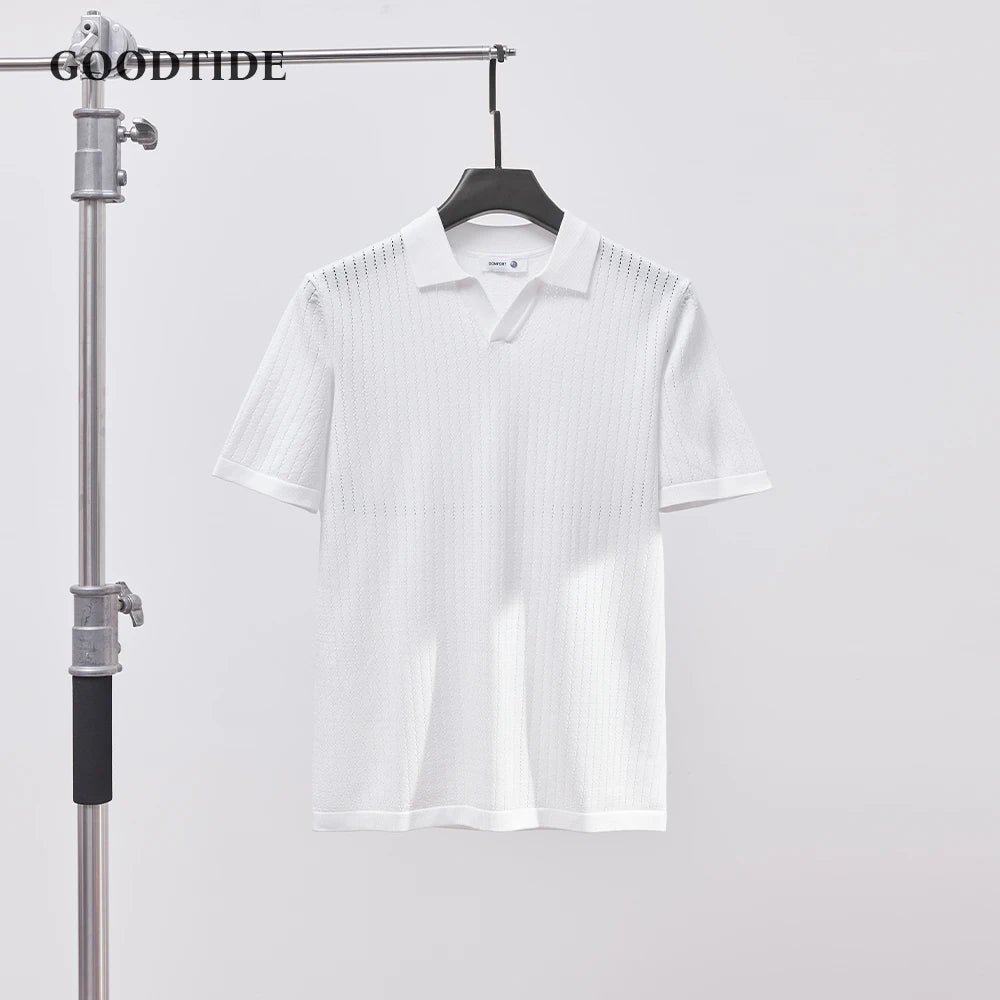 Men's Knitted Polo Shirt