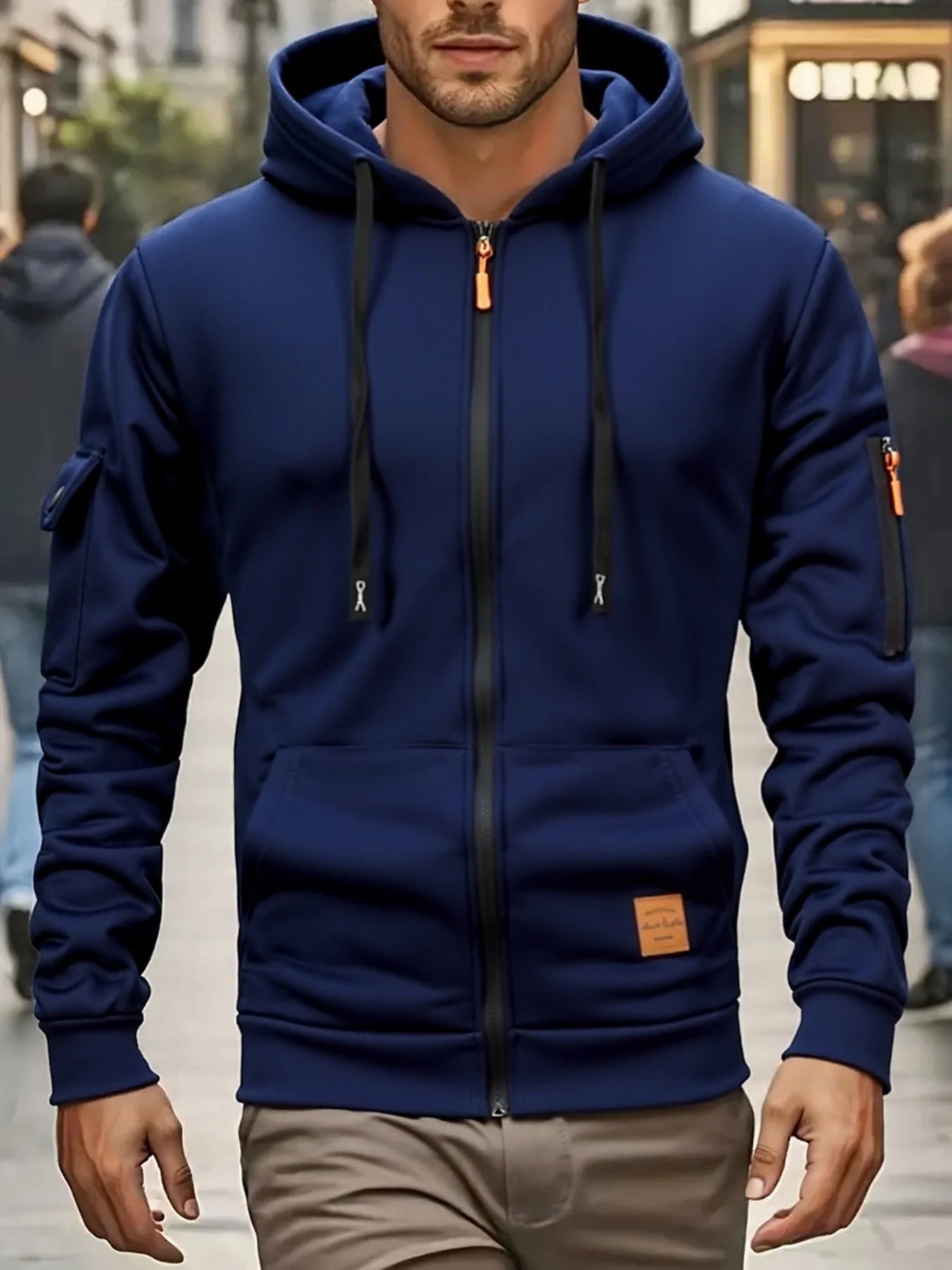 Men's Casual Hooded Jacket