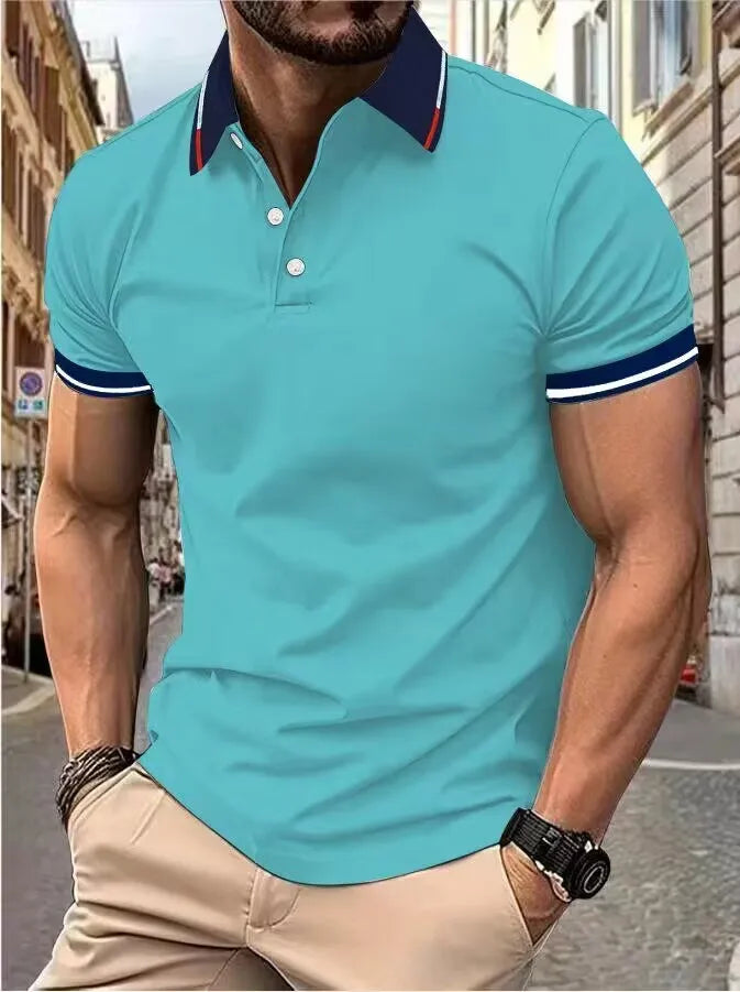 Men's New Top Polo T-shirt Summer