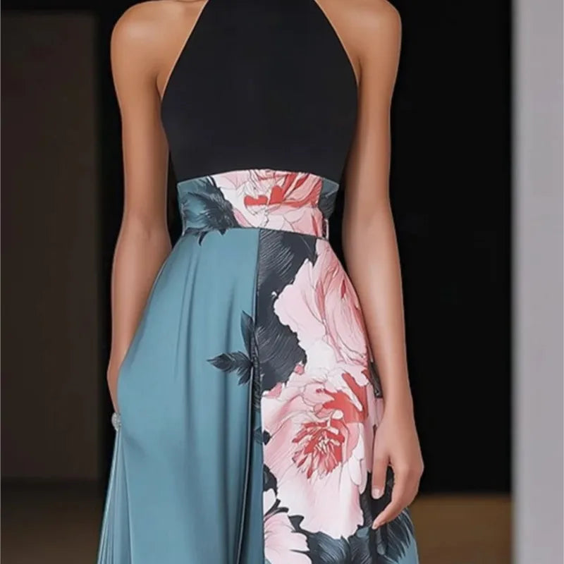 Summer Women Elegant Print Dress Casual