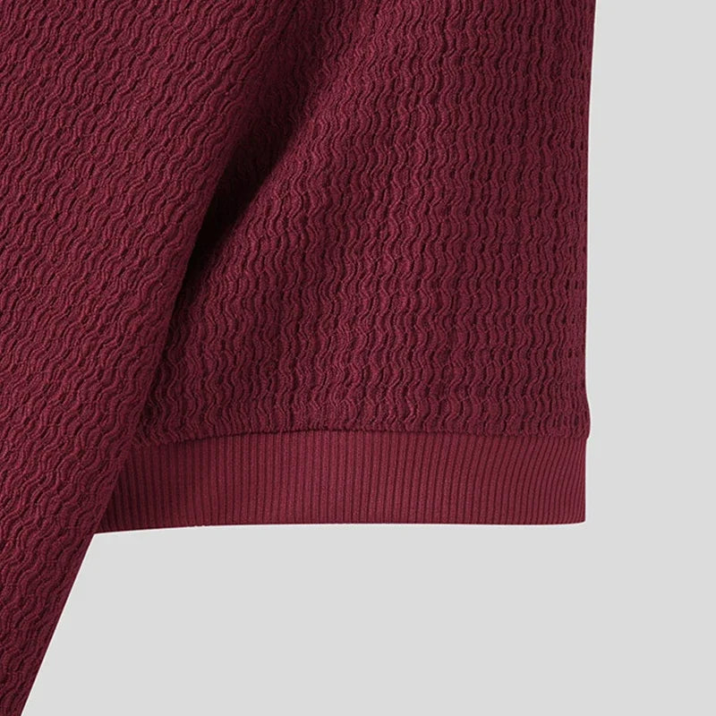2024 Slim Fit Knitted T-shirt for Men