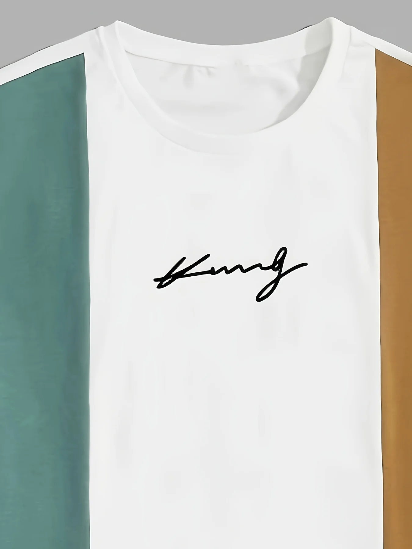 Men's Casual Summer Set - Striped Short Sleeved T-shirt