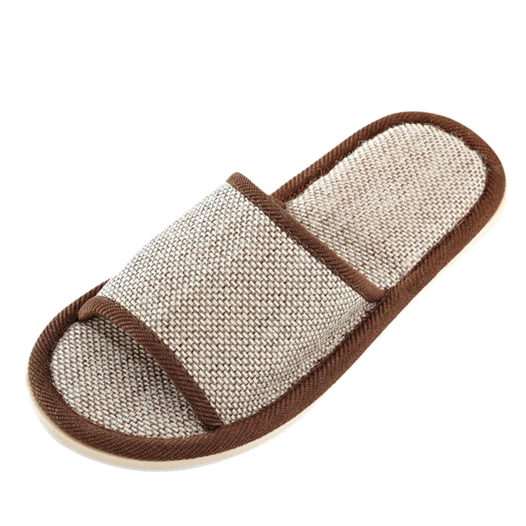 Linen Slippers Household