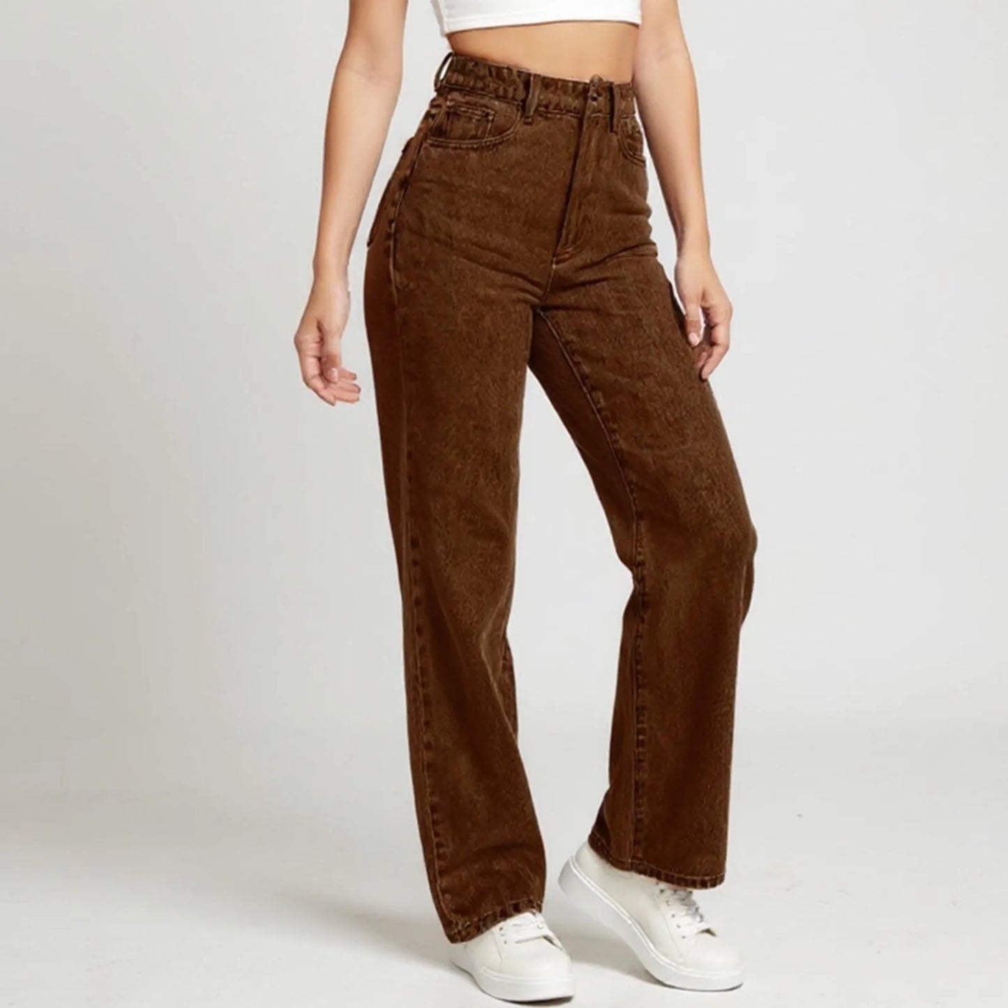 Jeans Women High Waist Washed Women's