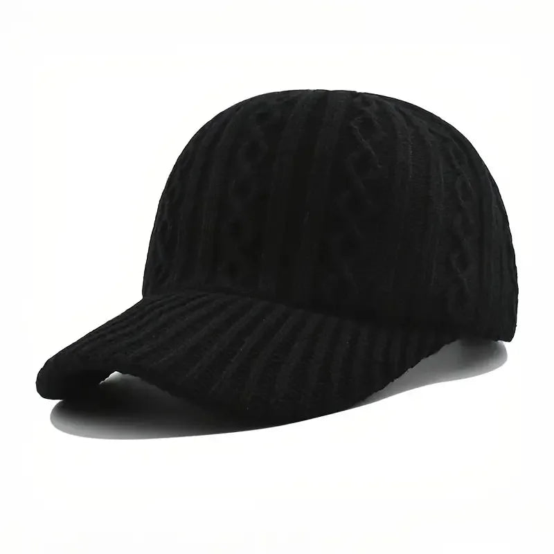Trendy Knitted Baseball Cap For Men