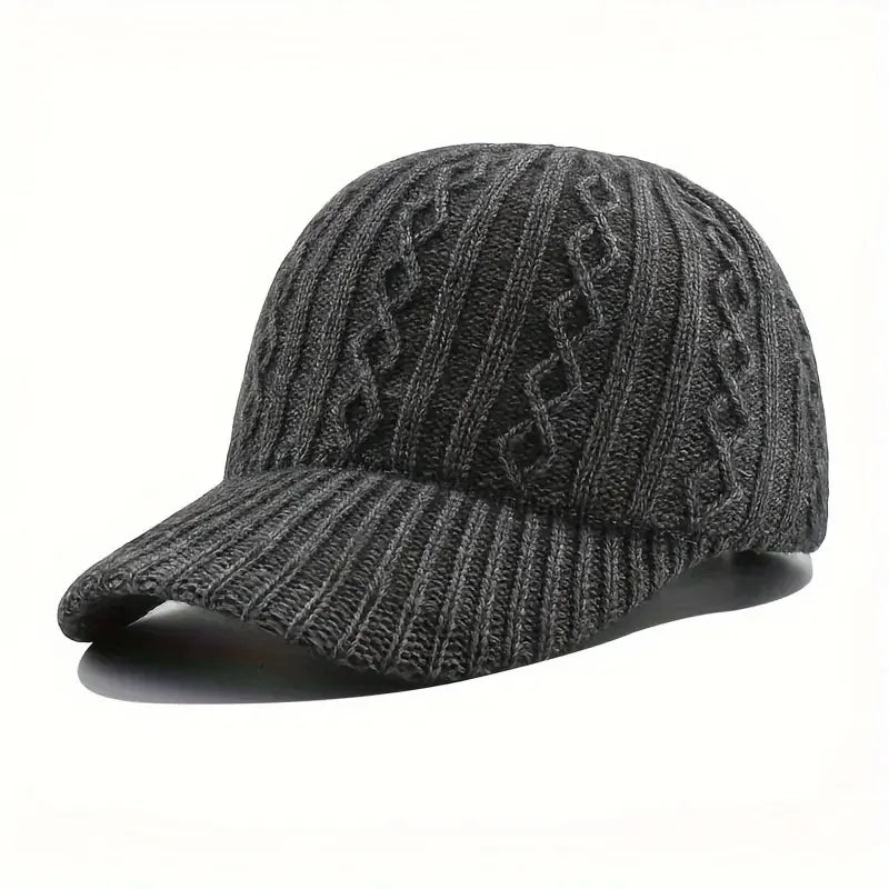 Trendy Knitted Baseball Cap For Men