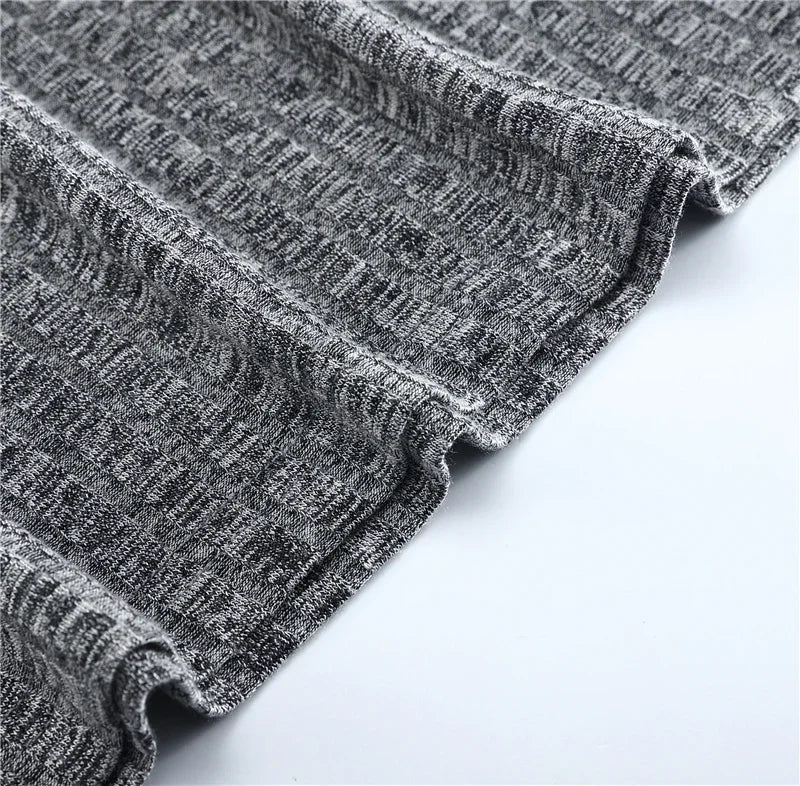 Knitted Hooded T-shirt Men