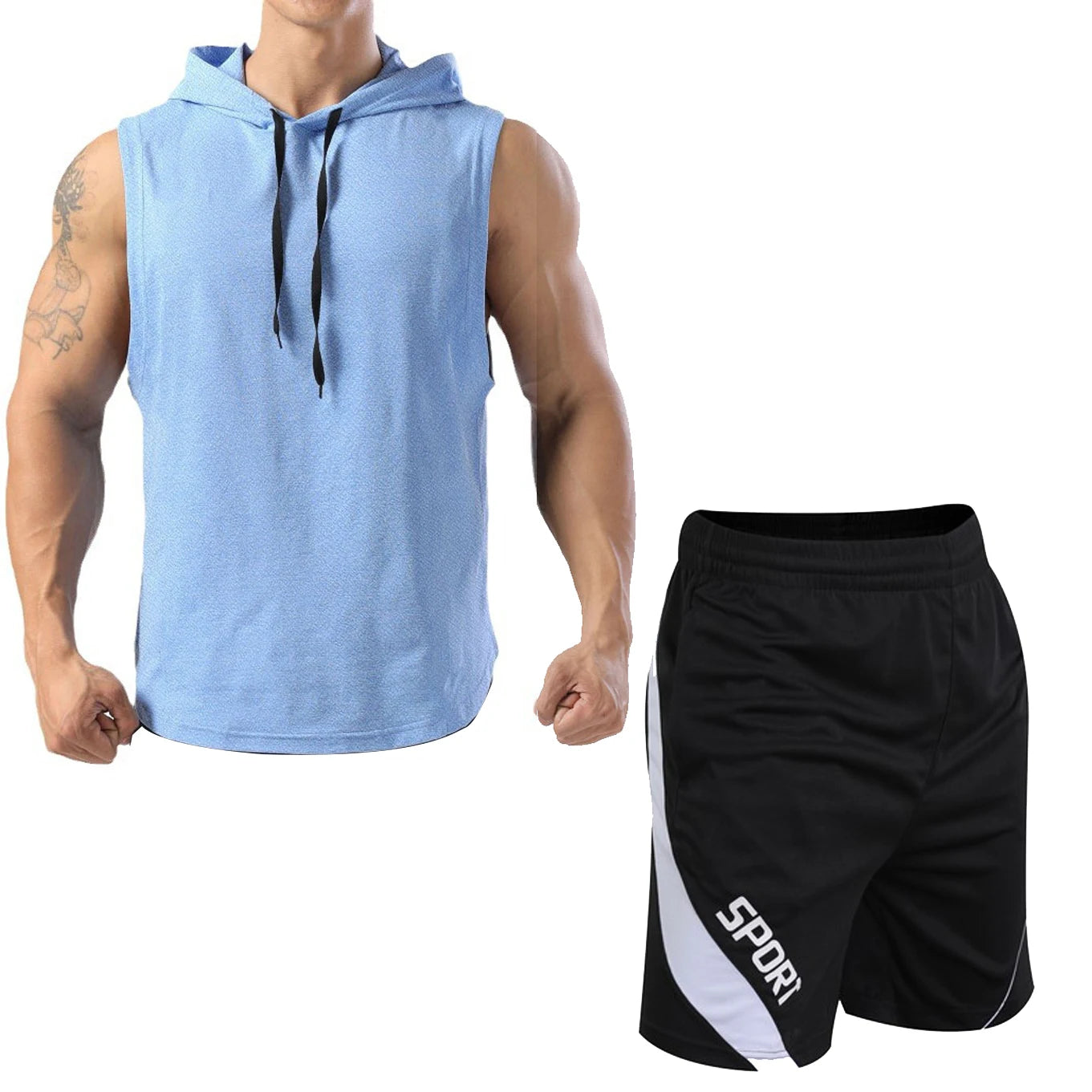 New Summer Men's Two Piece Set Casual