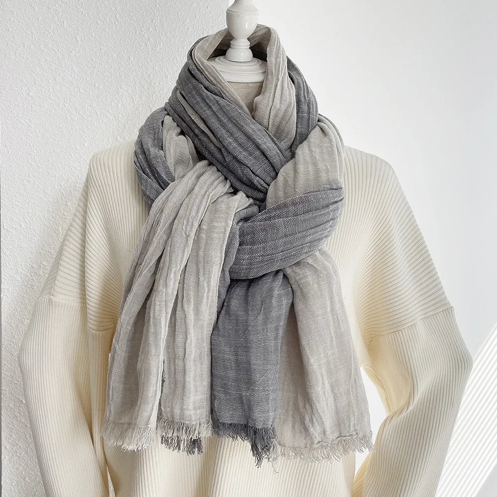 Fashion Striped Scarf for Men Cotton