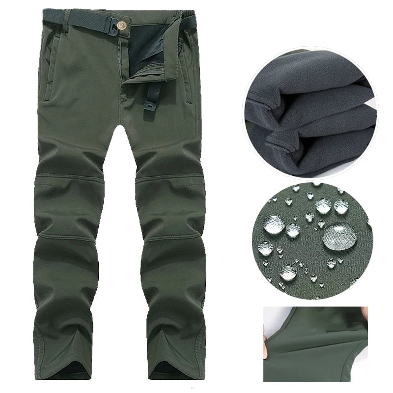 Men's Autumn Winter SoftShell Fleece Waterproof