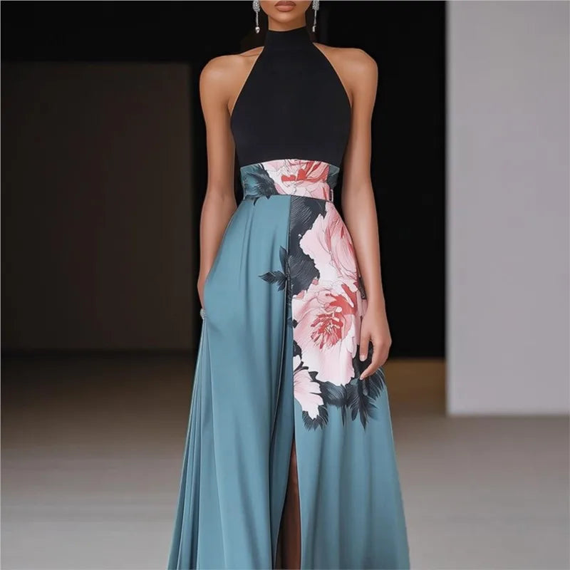Summer Women Elegant Print Dress Casual