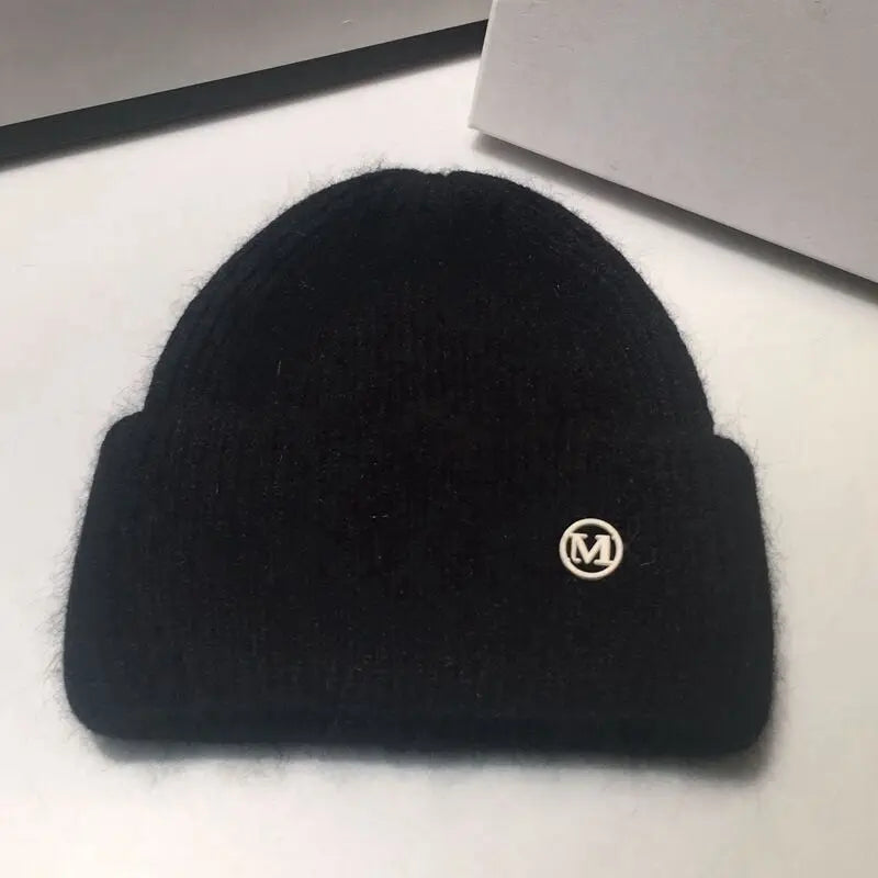 Knitted Hat for Women Fleece-Lined