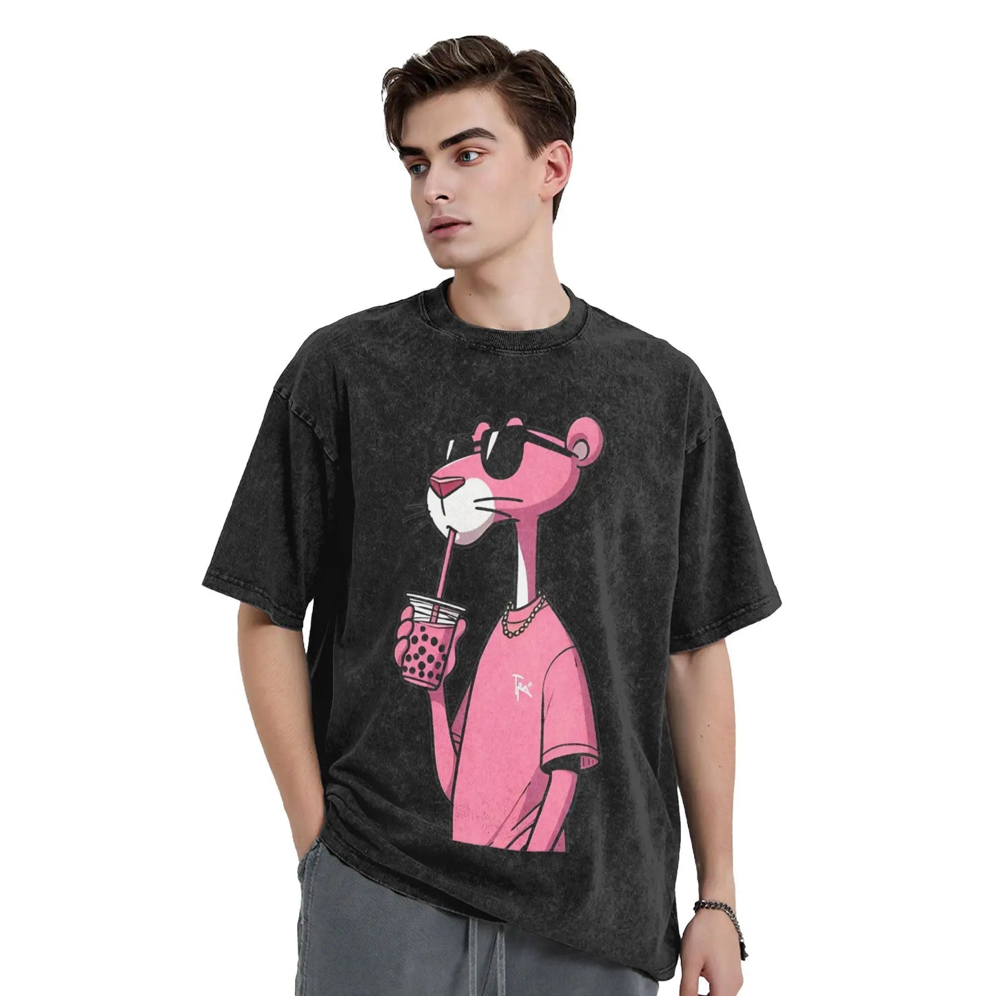 Men's T Shirt Pink-Panthers