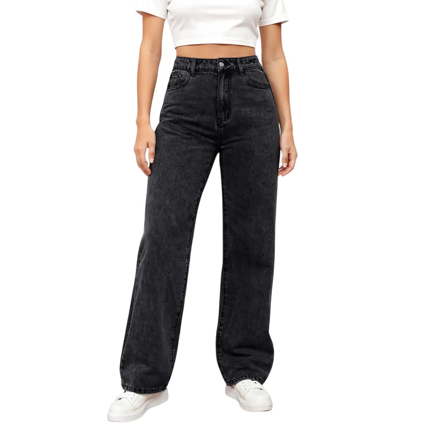 Jeans Women High Waist Washed Women's