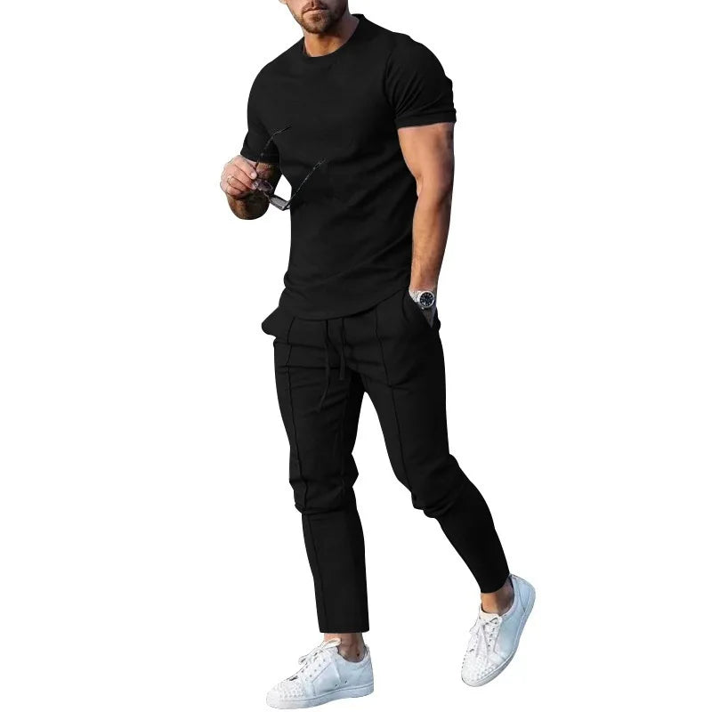Mens Suit Summer Two-piece