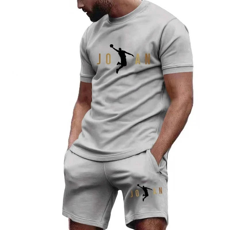 Men's Short-Sleeved T-shirt Sportswear Set