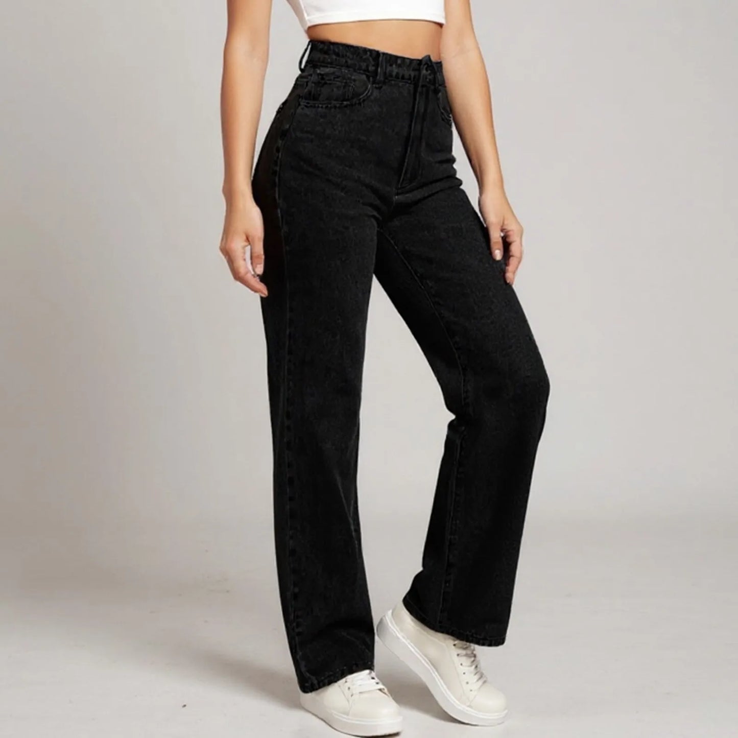 Jeans Women High Waist Washed Women's