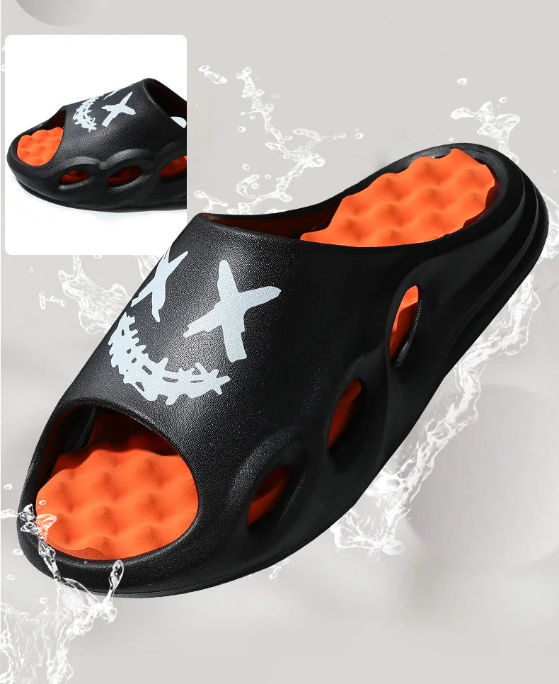Men Fashion Massage Slippers Indoor