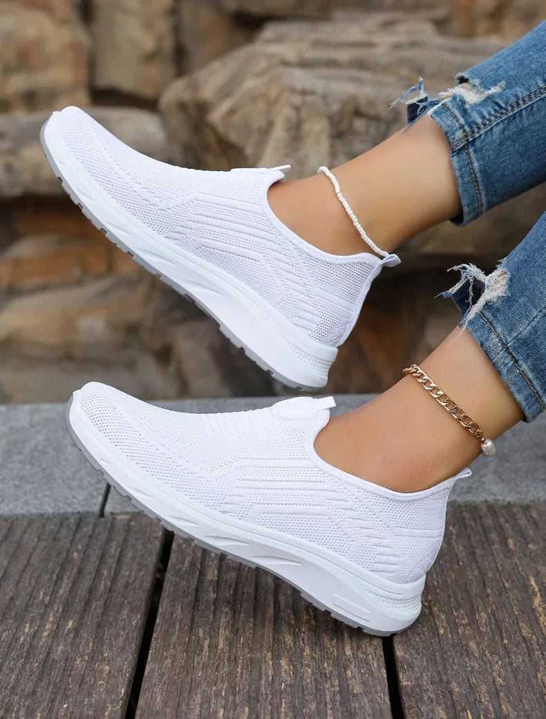 Women Shoes Breathable Flats Elastic