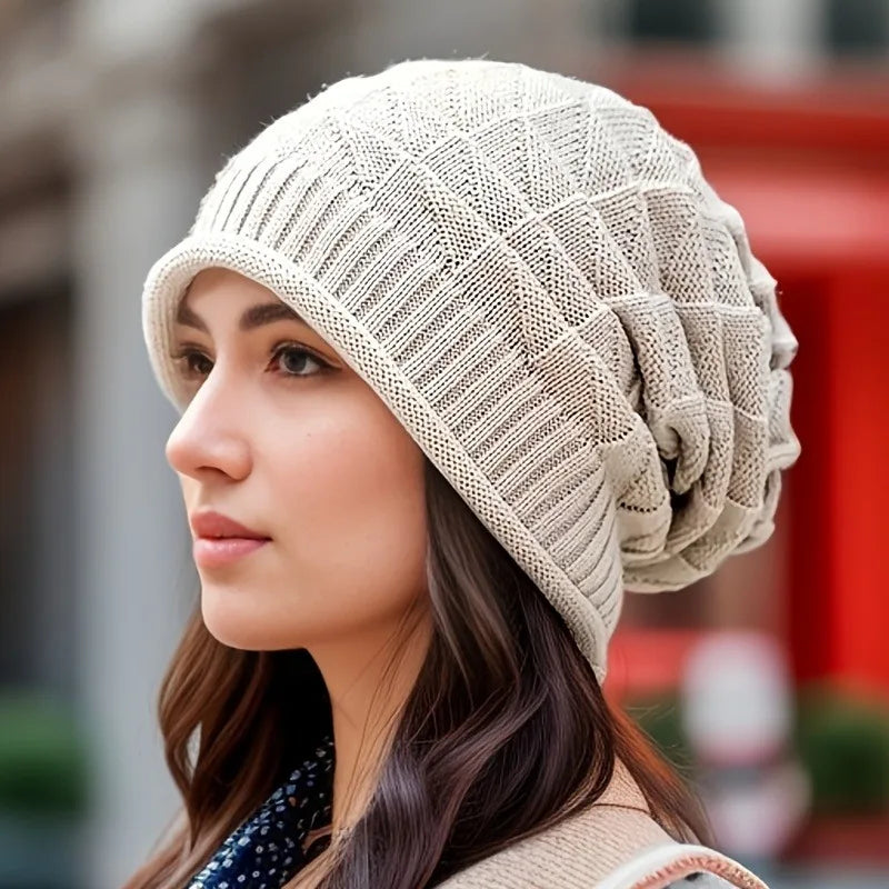 Women's Beanie Hat Fashionable Chunky