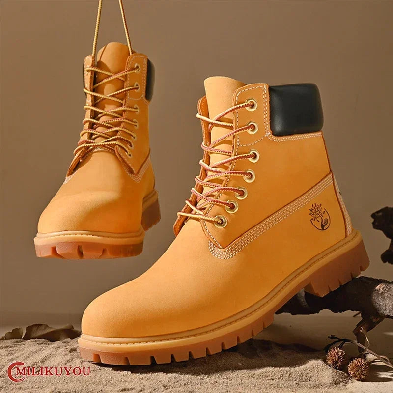 Boots High Top Boots Women Leather Shoes