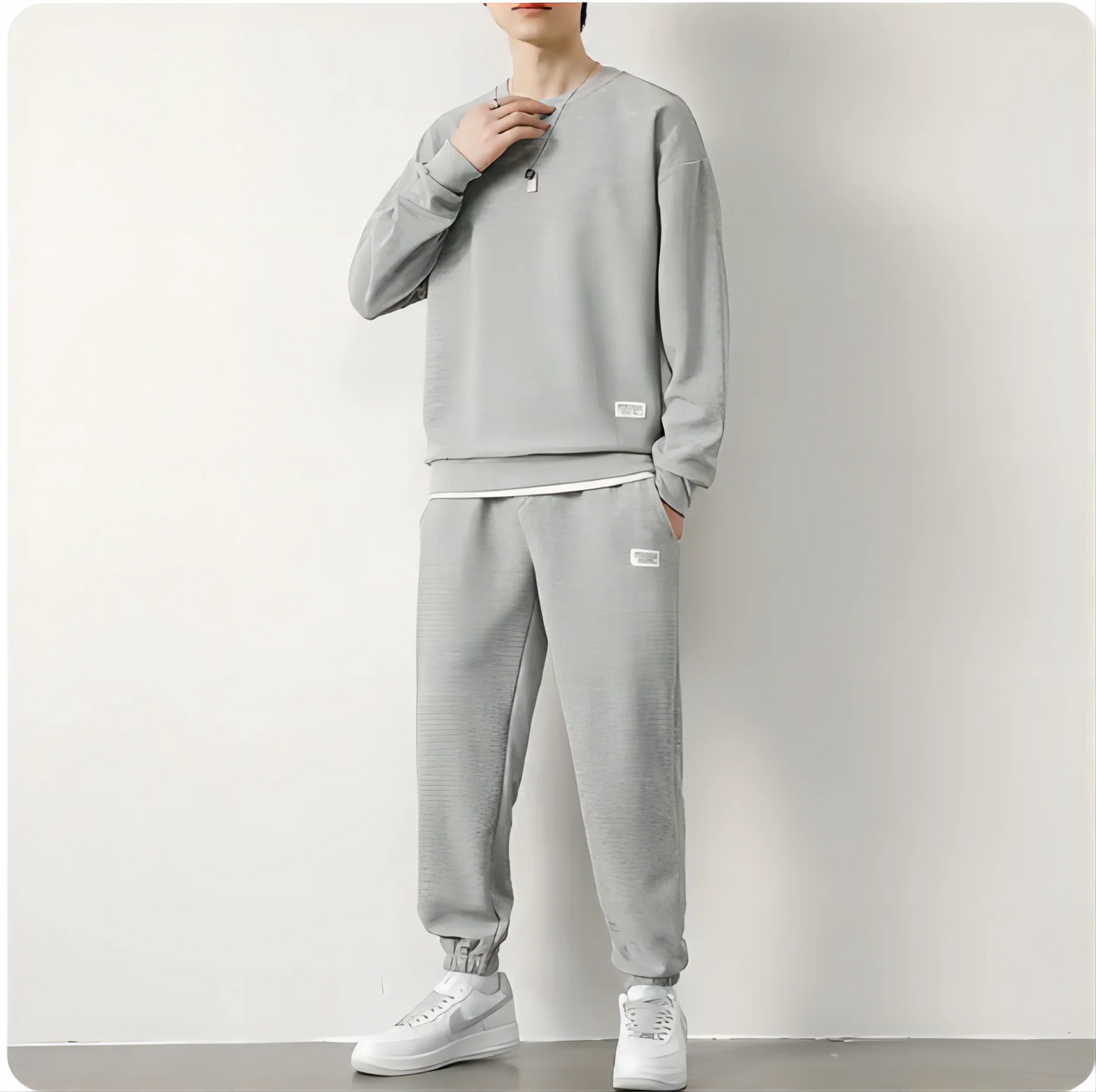 Men's Waffle Suit Sets Casual