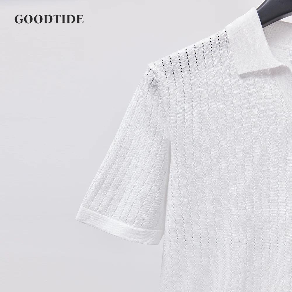 Men's Knitted Polo Shirt