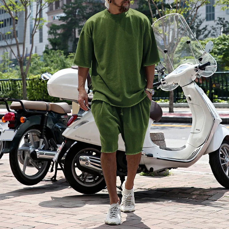 Men Tracksuit Casual Cotton