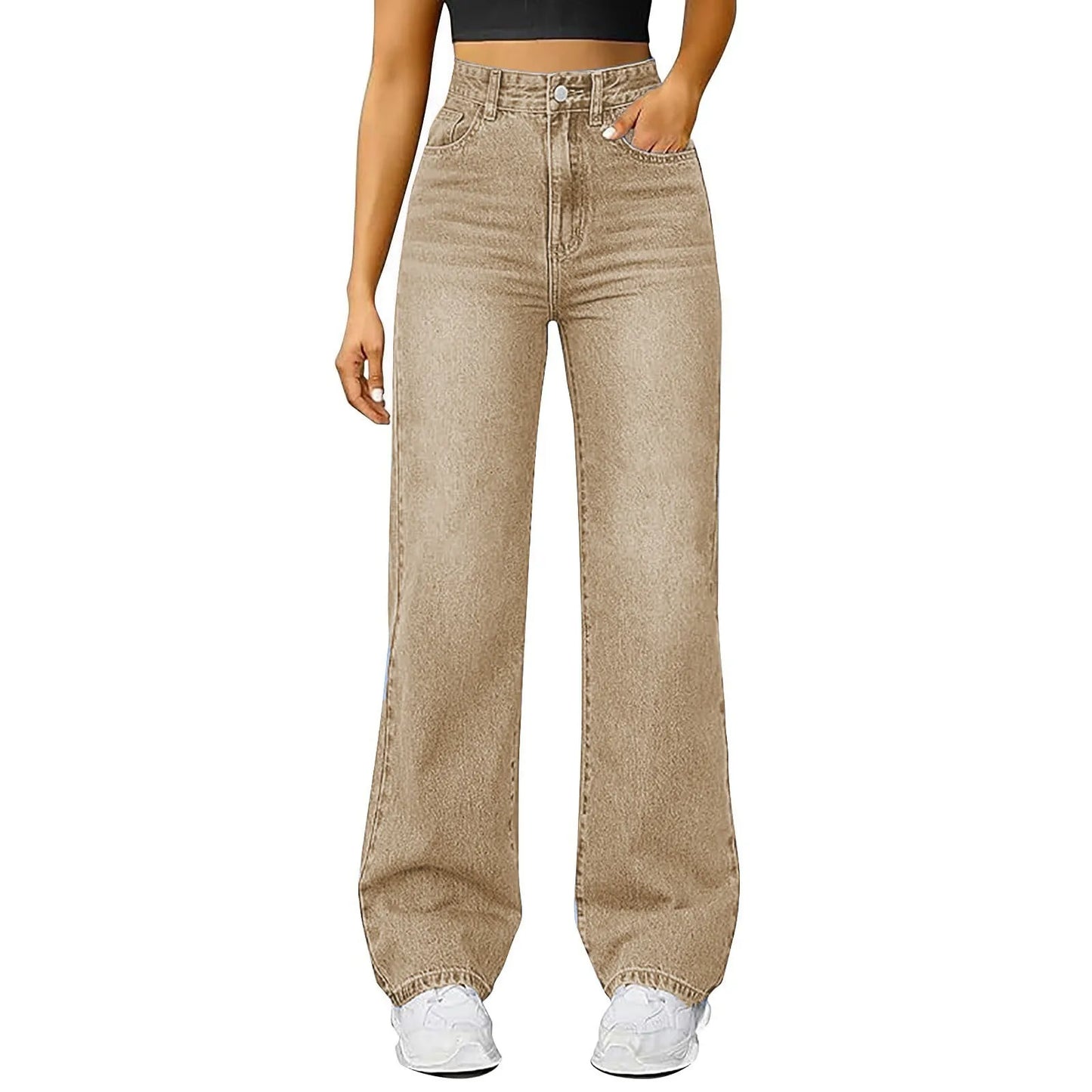 Jeans Women High Waist Washed Women's