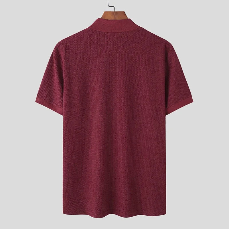 2024 Slim Fit Knitted T-shirt for Men