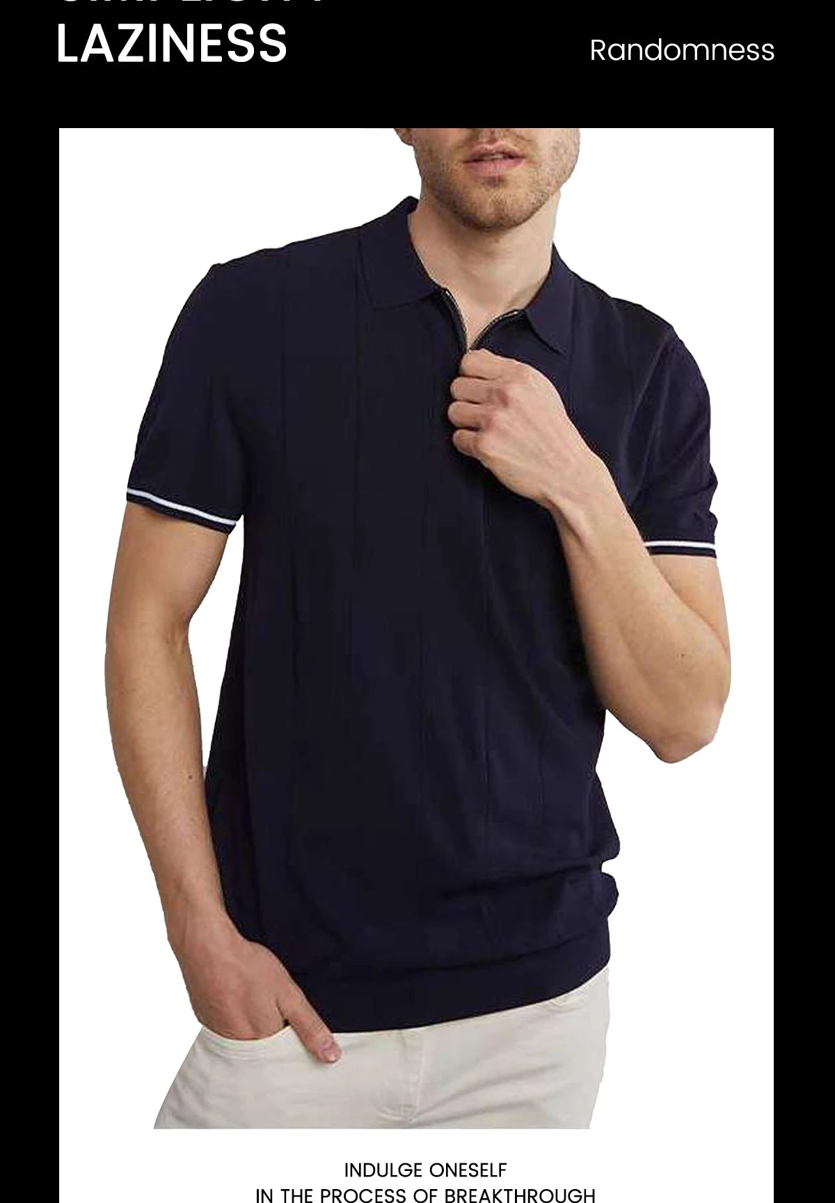 Men's T Shirt Short Sleved Polo